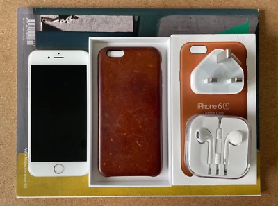 Apple iPhone 6S 128GB Silver A1688 Unlocked Original Accessories NO Original Box - image 1 of 4