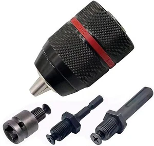 13mm Keyless Drill Chuck Metal Heavy Duty 1/2''-20UNF with SDS-Plus/Hex Shank US - Picture 1 of 8