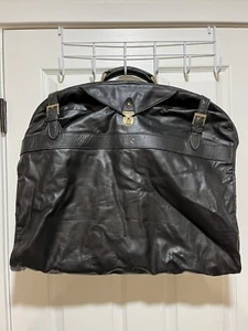 Travel Carry-on Leather Garment Bag - Picture 1 of 18