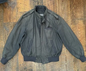 VTG Members Only Bomber Jacket Mens 1X Lightweight Lined Iconic Racer 80s READ - Picture 1 of 11