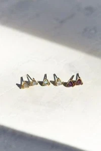 Juego de aretes de piedra joya Urban Outfitters $45 negros - Imagen 1 de 3