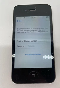 Apple iPhone 4S A1387 Black Smartphone For PARTS OR REPAIR *AS IS* - Picture 1 of 6