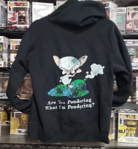 Pinky And The Brain Juniors Girls Hoodie Are You Pondering What I'm? - Picture 1 of 3