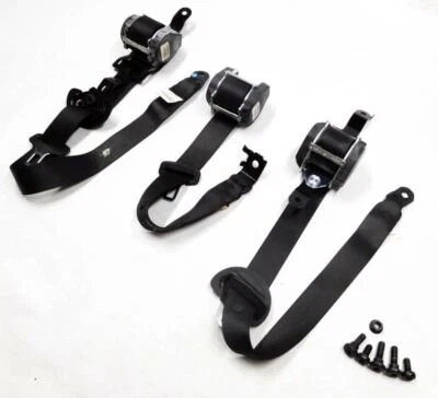 BMW X5 (E70) 2008 trasero segunda fila cinturón de seguridad hebilla retractor conjunto/3 (negro) Foto 1 de 4