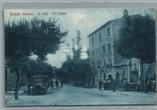 CARTOLINA ORVINIO RIETI AUTOMOBILE POSTALE CORRIERA SERVIZIO PUBBLICO SUPER A4