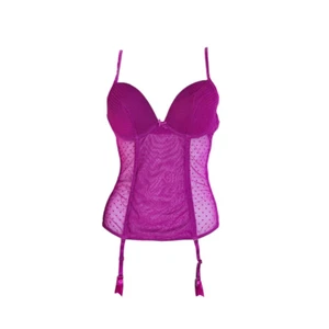 coquette velvet mesh corset top - Picture 1 of 5