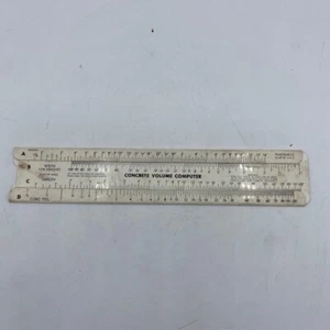 Concrete Volume Computer Slide Ruler Plastic Adv Goff-Kirby Co Cleveland Ohio OH - Picture 1 of 2