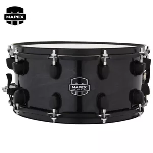 Mapex MPX 14" x 6.5" Maple Snare Drum Transparent Midnight Black MPNMP4650BMB - Picture 1 of 2