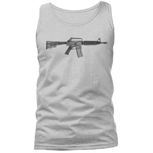 AR-15 2. Verfassungszusatz Waffe Patriot patriotisches Panzertop - Bild 1 von 8