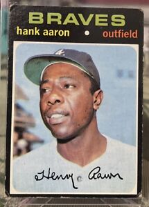 1971 Topps Hank Aaron #400 Atlanta Braves VG HOF VINTAGE MLB