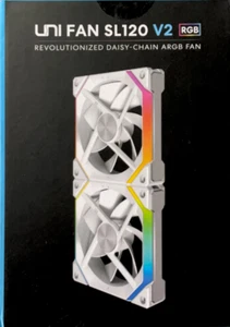 Lian Li SL120V2-3W 120mm RGB Case Fan (White) - Zdjęcie 1 z 7