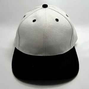 Otto Black White Baseball Cap Hat Adjustable Buckle One Size - Picture 1 of 9