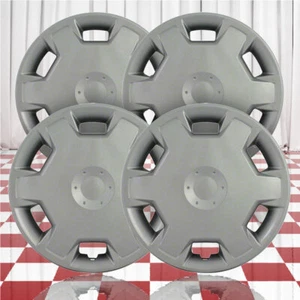 15" Push-on Silver Hubcaps for 2007-2009 Nissan Versa (QTY: Four) - Picture 1 of 8