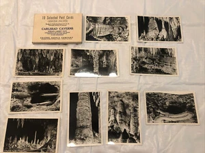 Vintage Photo Postcards Set of 10 Carlsbad Caverns NM Cave National Park (RPPC) - Picture 1 of 7