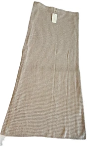 Z Supply Mykonos Boho Midi Skirt Large Beach Knit Long Lined Knit NWT $79 - Picture 1 of 8