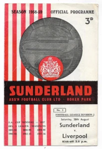 1958/59 Division 2 - SUNDERLAND v. LIVERPOOL - Picture 1 of 2