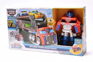 Transformers Playskool Heroes Rescue Bots OPTIMUS PRIME RESCUE TRAILER Arrive - Picture 1 of 8