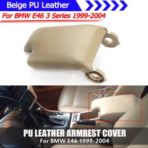 Nuevo reposabrazos beige consola central tapa para BMW E46 Serie 3 1999-04 cubierta reposabrazos - Imagen 1 de 9