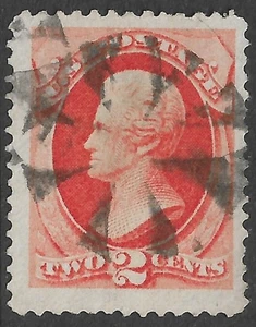 United States #183 2c. Jackson Issue Used Extra Fine Fancy Cancel - Foto 1 di 2