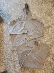 Old Navy Jogger Pant With Hooded Sweatshirt Grey Mens XL SET New With Tags - Picture 1 of 5