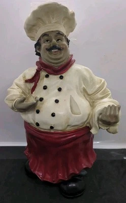 Figura de resina pizarra chef Zimlay Ecelctic Bistro 35535 soporte para letreros raro  Foto 1 de 4