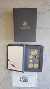 1991 Prestige Proof Mount Mt Rushmore Coin Set U.S. Mint Box & COA - Picture 1 of 3