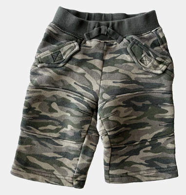 BABY GAP BOYS Camo Camouflage Moto Utility Sweatpants Pull-On Comfy Pants 3-6M - Image 1 of 4