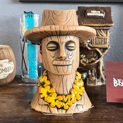 木制Donn漫画提基马克杯带摇摆棒条装饰 — 第 1/4 张图片