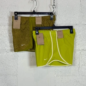 Bundle set of 2 Nike girl's Tempo Shorts, built in brief, Green Large $60 - Picture 1 of 10