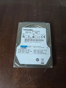 Toshiba MK3275GSX HDD2L04 V UL01 T 2.5'' SATA 320GB Hard Drive Uesd Tested - Afbeelding 1 van 4