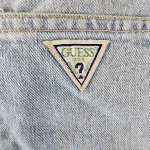 Vintage Guess Mens Jeans 36X32 High Rise Relaxed Tapered Triangle 90s Street USA - Picture 1 of 6