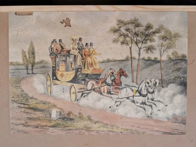 Pastime Puzzle 木质拼图 250 件 "The Ipswich Coach" — 第 1/4 张图片