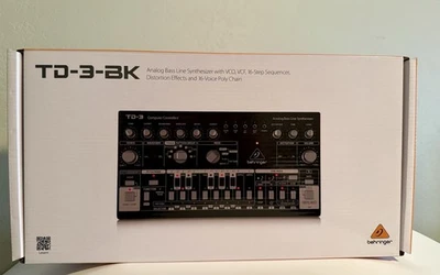 Behringer TD3BK Analog Bass Line Synthesizer - Black. Brand new unopened - Image 1 of 2