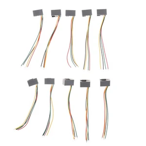 10Pcs 616E 4P4C RJ9 Female Telephone Connector Adapter with 4 WiresH`KF - Afbeelding 1 van 6