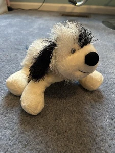 Ganz Webkinz black & white cheeky dog puppy no code Stuffed Animal  - Picture 1 of 2