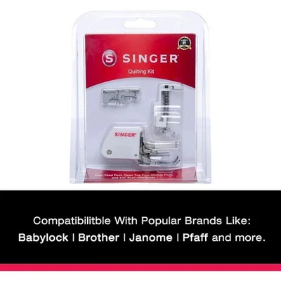 Kit de pie prensatelas para máquina de coser de alta resistencia cortador lateral antiadherente pie paralelo Foto 1 de 3