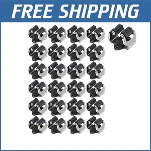 Rust-proof Broom and Mop Wall Mount - 25 Pack with Non-slip Grips & Easy Install - Picture 1 of 8