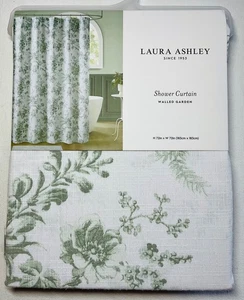 LAURA ASHLEY DUSCHVORHANG UMMAUERT GARTEN GRÜN WEISS 72 X 72 NEU IN VERPACKUNG - Bild 1 von 3