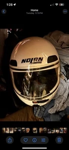 Nolan N91 Solid White Motorcycle Helmet Dot M 58 Cm - Picture 1 of 1