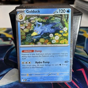 Pokémon TCG Mega Evolutions Golduck 008 Black Star Promo Holo Swirls English - Picture 1 of 2
