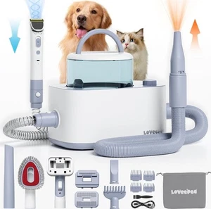 Dog Grooming Vacuum Kit, Dog Vacuum for Shedding Grooming Hair Dryer Kit - Picture 1 of 7