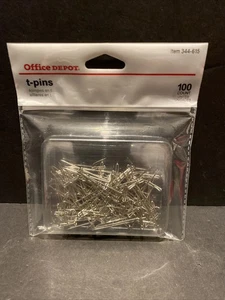 100 t-pins by Office Depot 344-615 - Picture 1 of 3