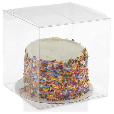 Paquete de 30 cajas de regalo transparentes para boda, baby shower, fiesta de cumpleaños (5x5x5 pulgadas) Foto 1 de 4