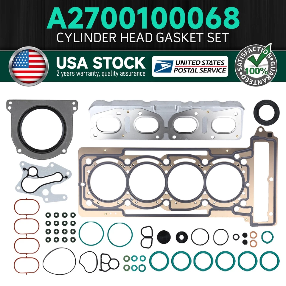 Kit de junta de cilindro de revisión de motor para Mercedes-Benz 1.6T 2.0T A160 A180 CLA220 Foto 1 de 4