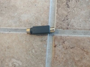 S-Video Female to RCA Female Gold Plated Adapter Video Connector F/F - Picture 1 of 6