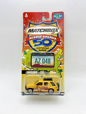 2001 MATCHBOX ACROSS AMERICA Arizona Isuzu Rodeo Canyon RESCUE #48 Yellow SUV - Image 1 of 2