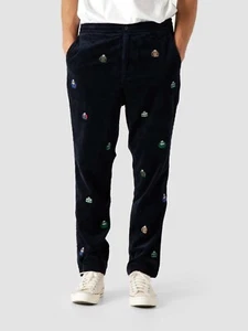 Polo Ralph Lauren Corduroy Classic Fit Prepster Flat Front Pant Navy Size XL - Picture 1 of 6