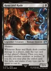 MTG Magic FIN Final Fantasy - 1x EN NM 0113 U Reno and Rude - Picture 1 of 1