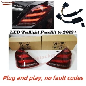 For 2013-17 Mercedes W222 S Class Facelift 2018-2021 Plug and Play LED Taillight - Picture 1 of 11