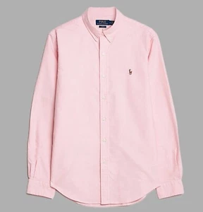 *NWT- POLO RALPH LAUREN Mens Classic Oxford Button Down Long Sleeve Shirt - PINK - Picture 1 of 5